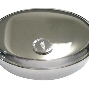 Ireland Flag Pendant Oval Trinket Jewelry Box